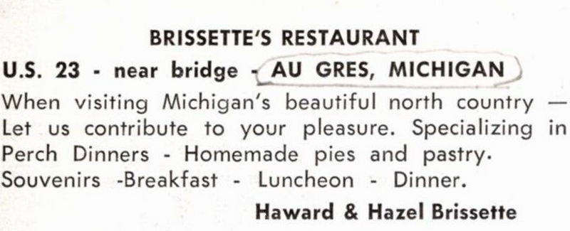 Lutzs Truck Stop and Motel (Brissettes Restaurant) - Vintage Postcard (newer photo)